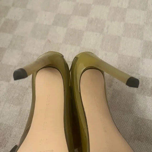 Good American Cinder F*cking Ella Olive Heels with Embellishment - Picture 10 of 10